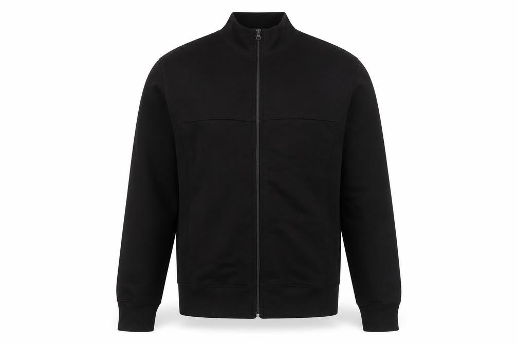 PRETTYLITTLETHING Women's Black Full Zip Sweatshirt XS Classic Fit