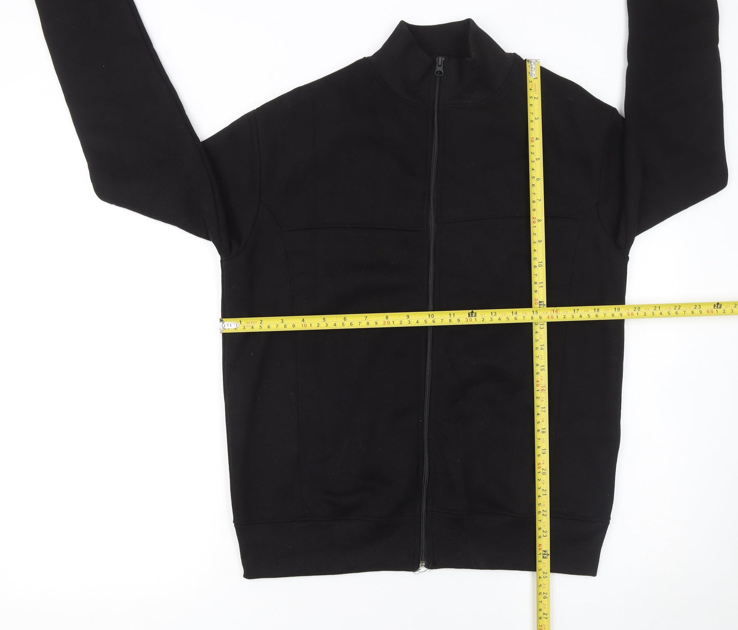 PrettyLittleThing Women's Black Full Zip Sweatshirt XS Classic Fit