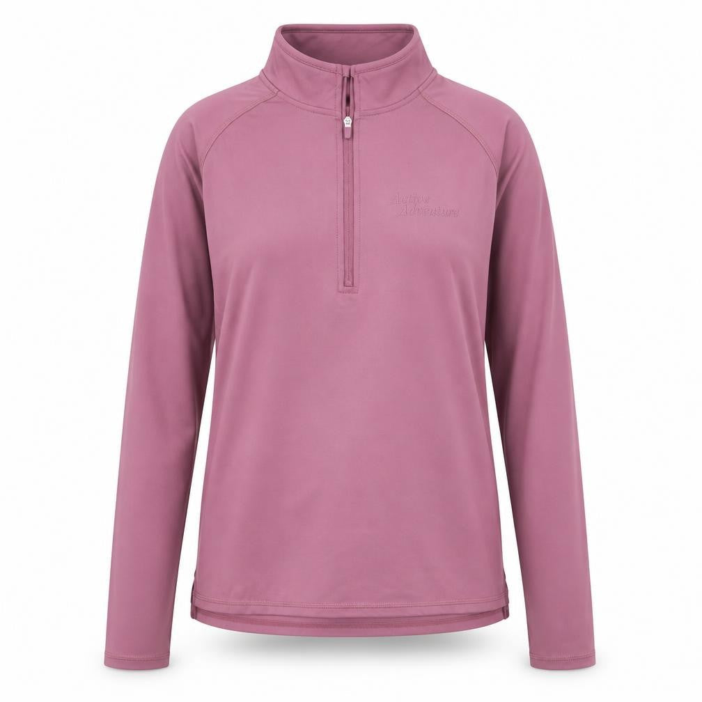Dunnes Stores Girls Purple 1/4 Zip Active Sweatshirt Top 14 Years Lightweight