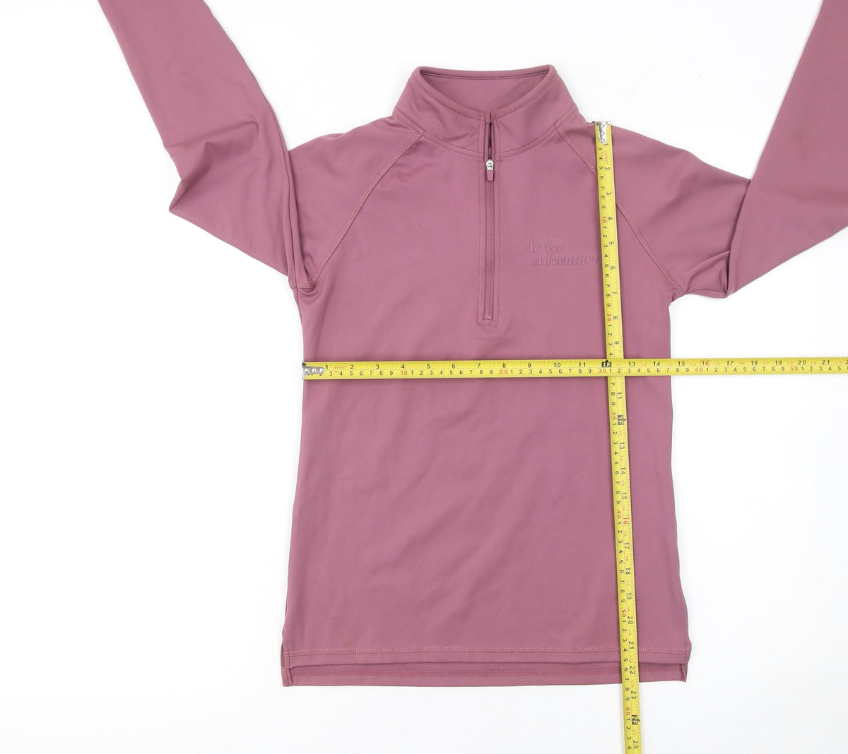 Dunnes Stores Girls Purple 1/4 Zip Active Sweatshirt Top 14 Years Lightweight
