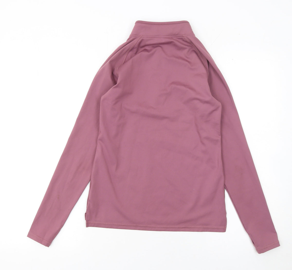 Dunnes Stores Girls Purple 1/4 Zip Active Sweatshirt Top 14 Years Lightweight