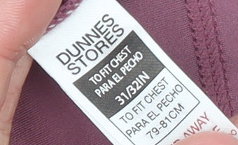 Dunnes Stores Girls Purple 1/4 Zip Active Sweatshirt Top 14 Years Lightweight