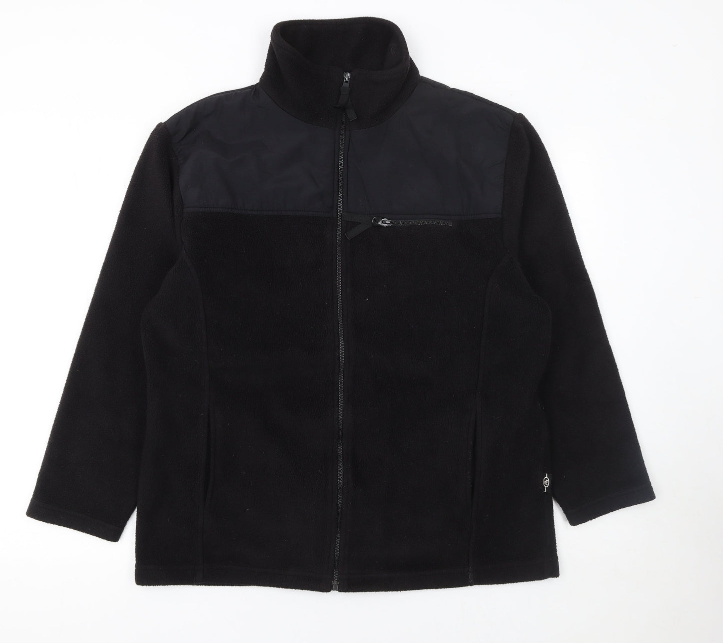 Bonmarché Womens Black Fleece Full Zip Jacket Size M