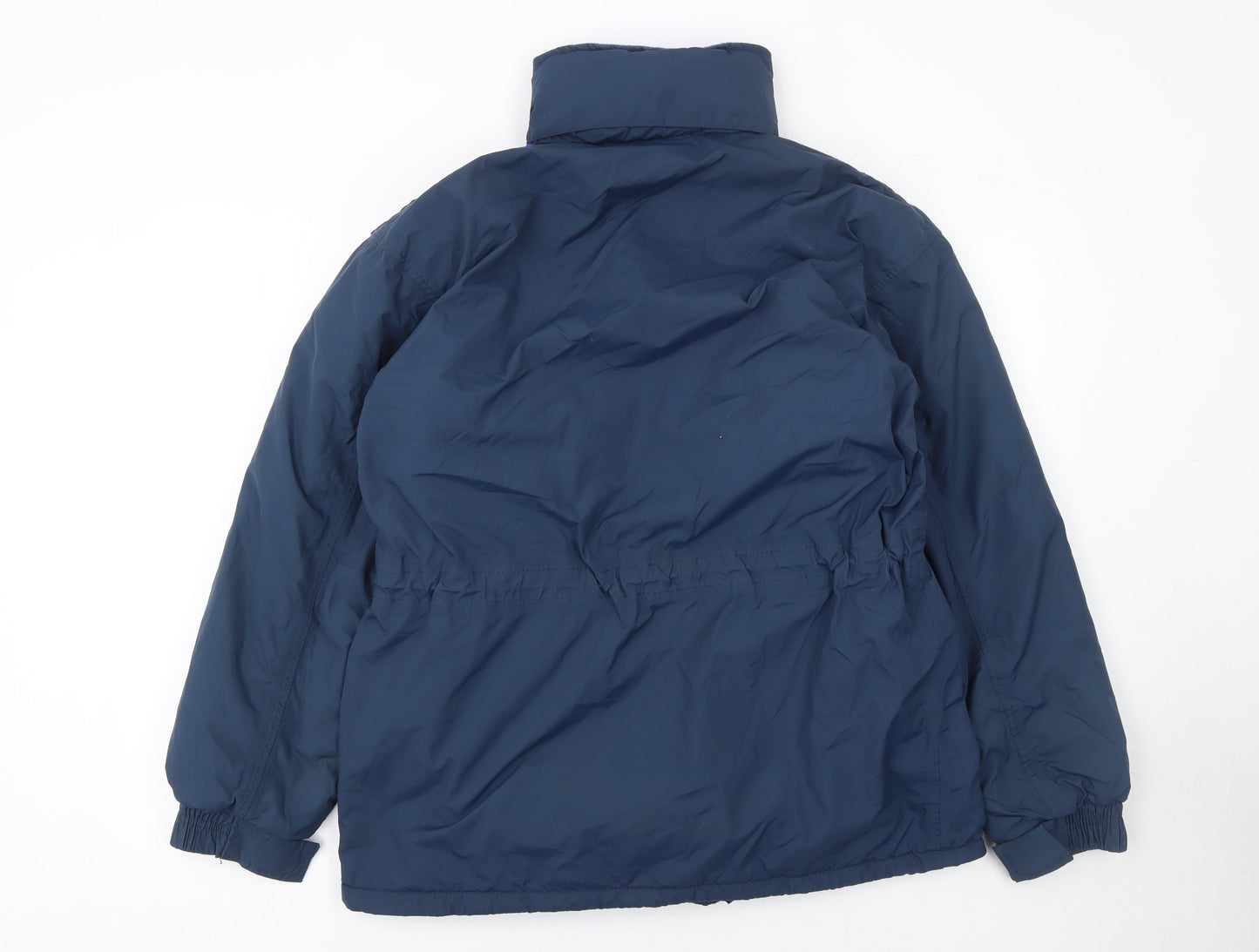 Alexandra Women’s Blue Nylon Parka Jacket M Mid-Length Winter Coat