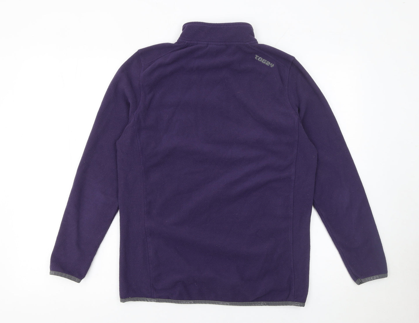 TOG24 Women's Purple Fleece 1/2 Zip Pullover Sweatshirt Size 12-14