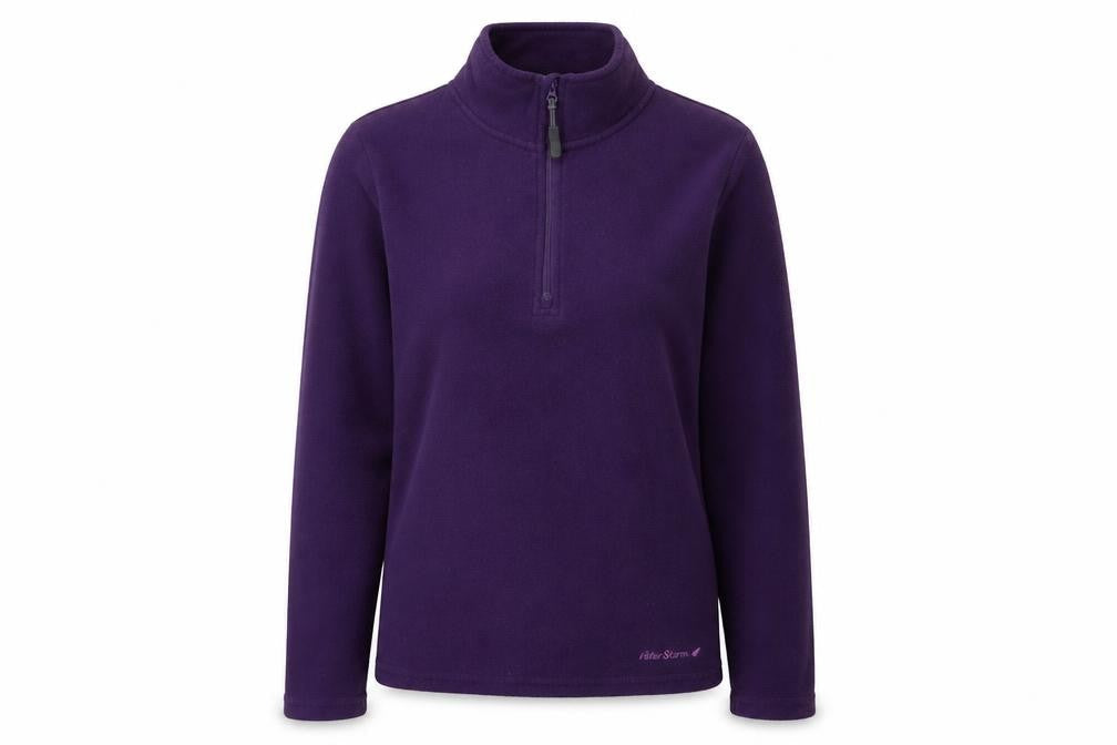 Peter Storm Women Purple Fleece Pullover Sweatshirt Size 10