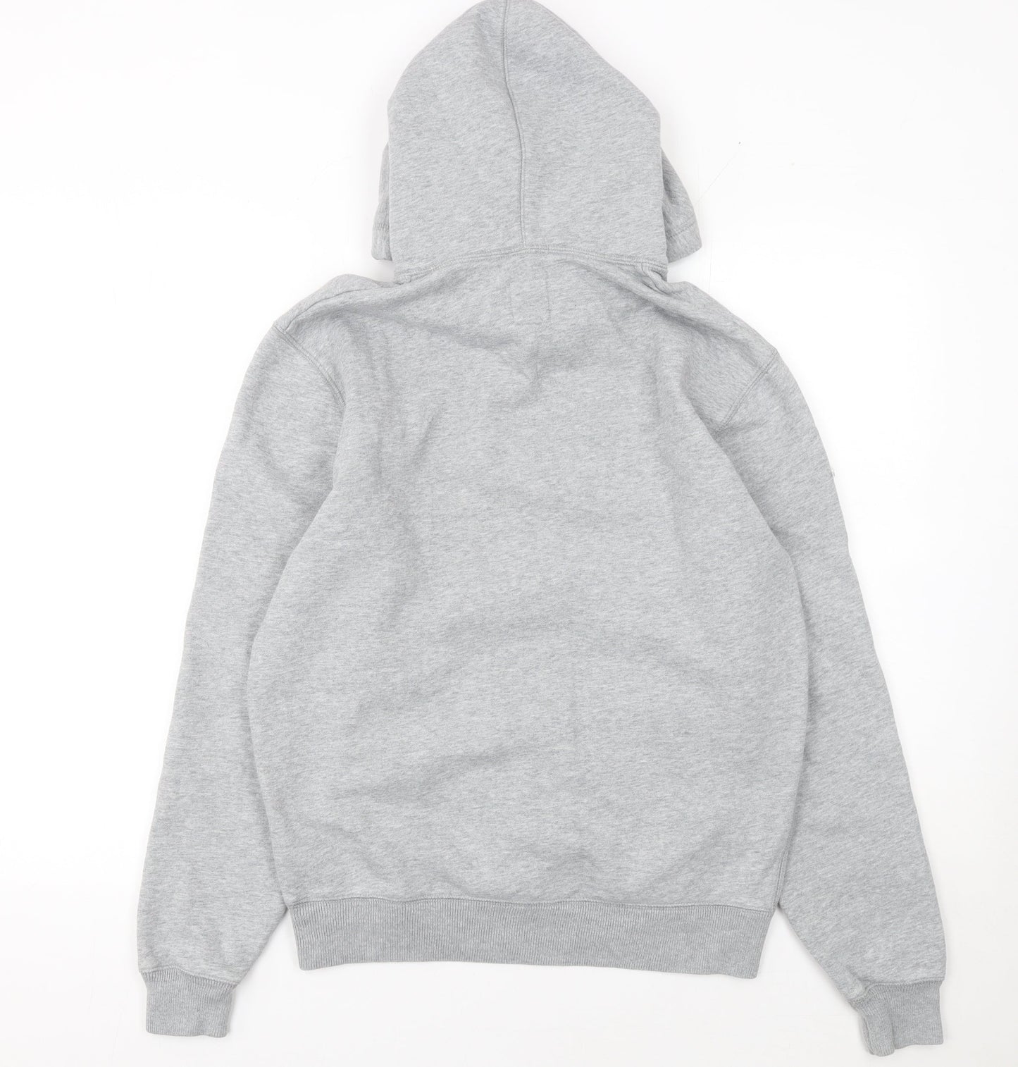 Jack Wills Mens Grey Small Pullover Hoodie Logo Fleece Sweatshirt