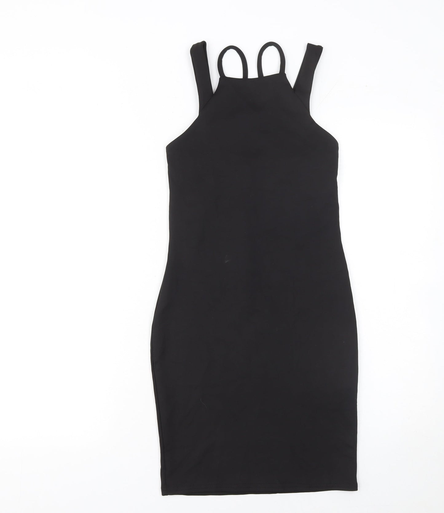 Boohoo Night Women's Black Size 6 Bodycon Sleeveless Midi Dress
