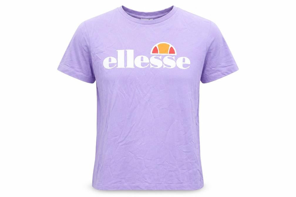 Ellesse Teens Purple Short Sleeve Crew Neck Cotton T-Shirt