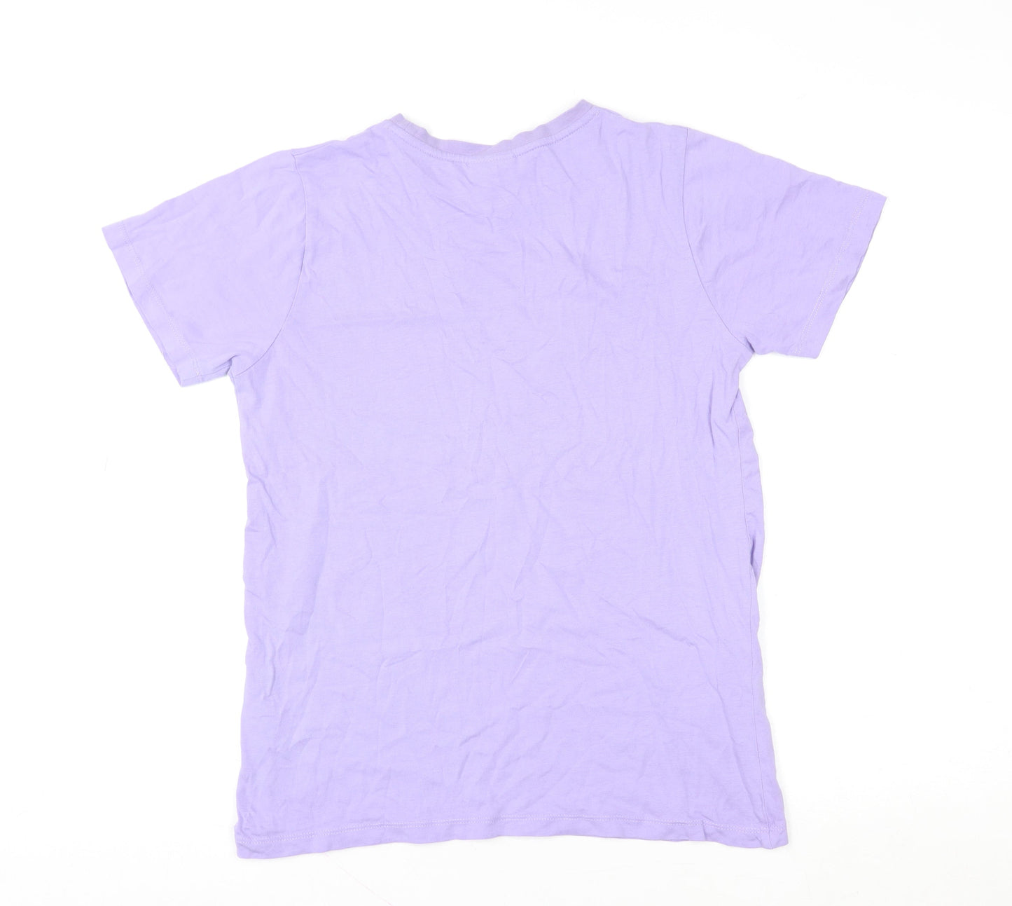 Ellesse Teens Purple Short Sleeve Crew Neck Cotton T-Shirt