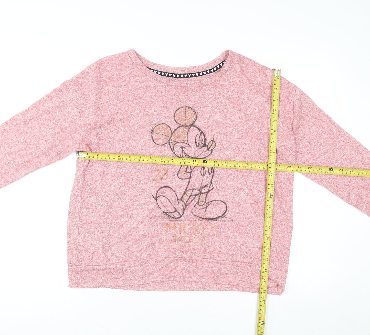 Disney Women’s Pink Mickey Mouse Long Sleeve Pyjama Top L