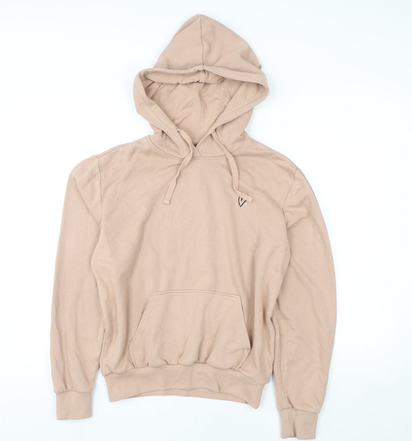 H&M Divided Womens Beige Pullover Hoodie XS Cotton Blend Casual