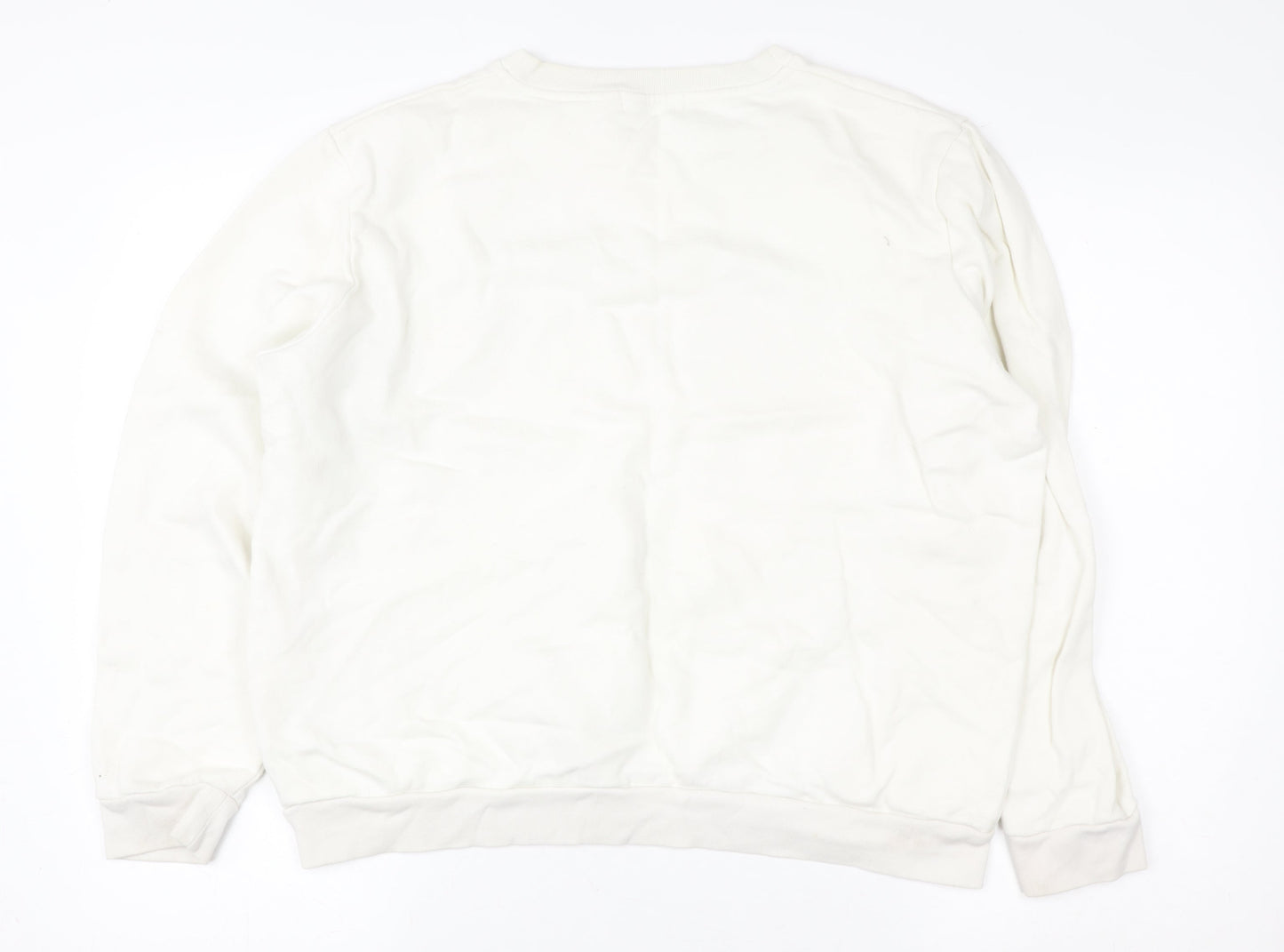 Henri Lloyd Women's White Cotton Crew Neck Sweatshirt M