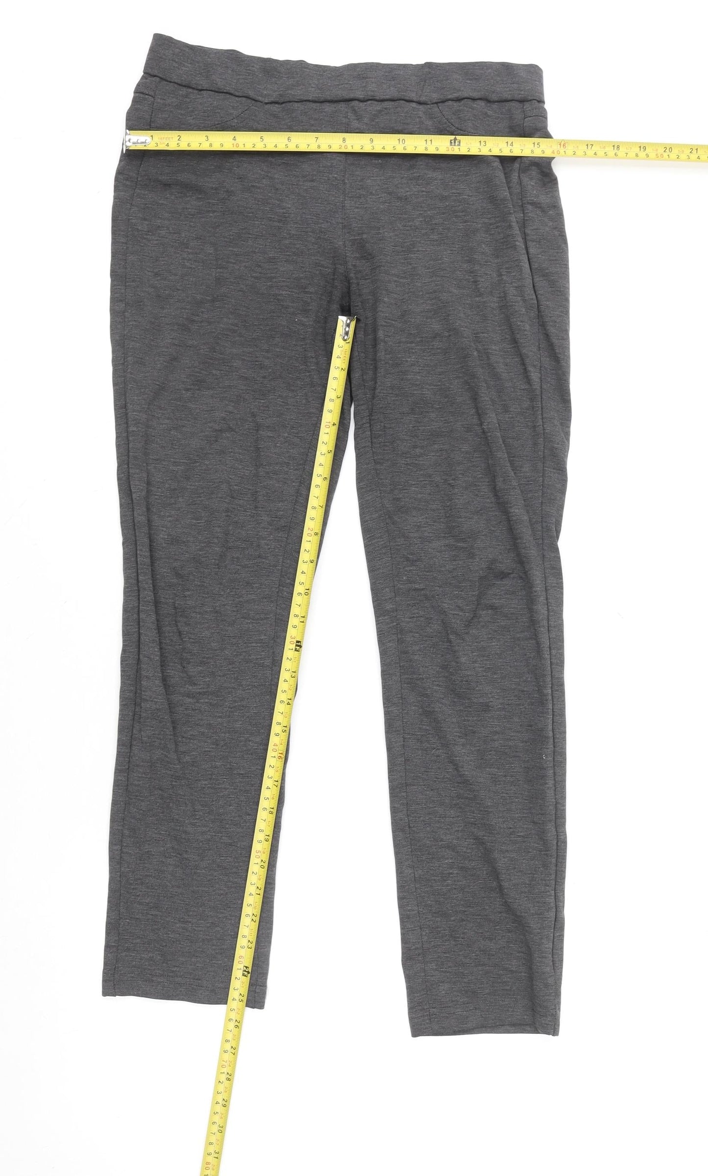 Kelly & Grace Women's Grey Jersey Jogger Trousers Size M