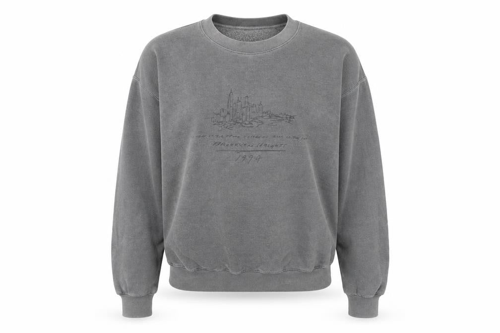 New Look Women Grey Pullover Sweatshirt XS 1994 Graphic Crew Neck
