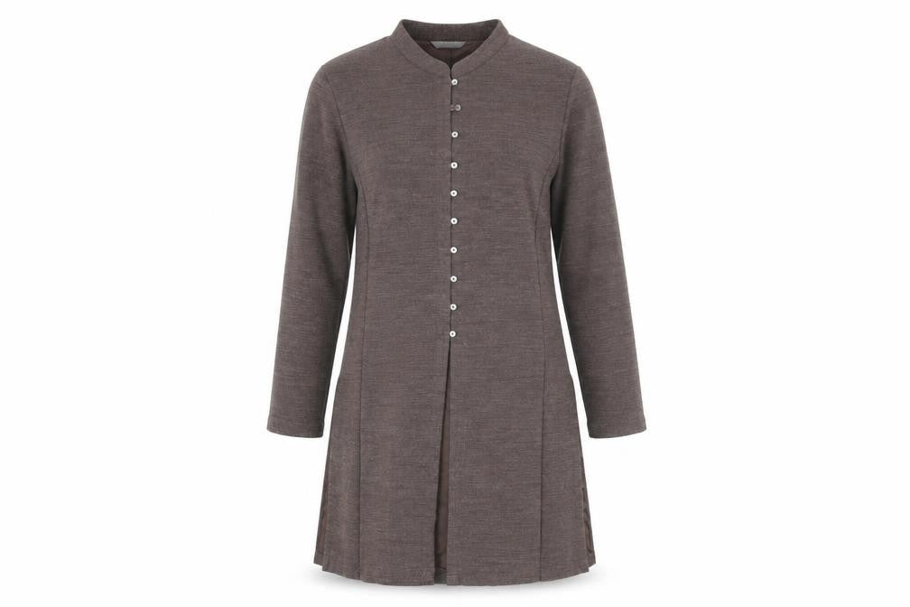 Marks & Spencer Women Brown Size 14 Collared Button Shirt Dress