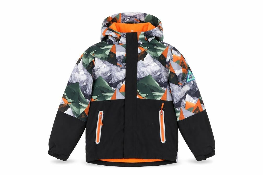 Rocco Boys Multicoloured 11-12 Years Hooded Waterproof Puffer Jacket