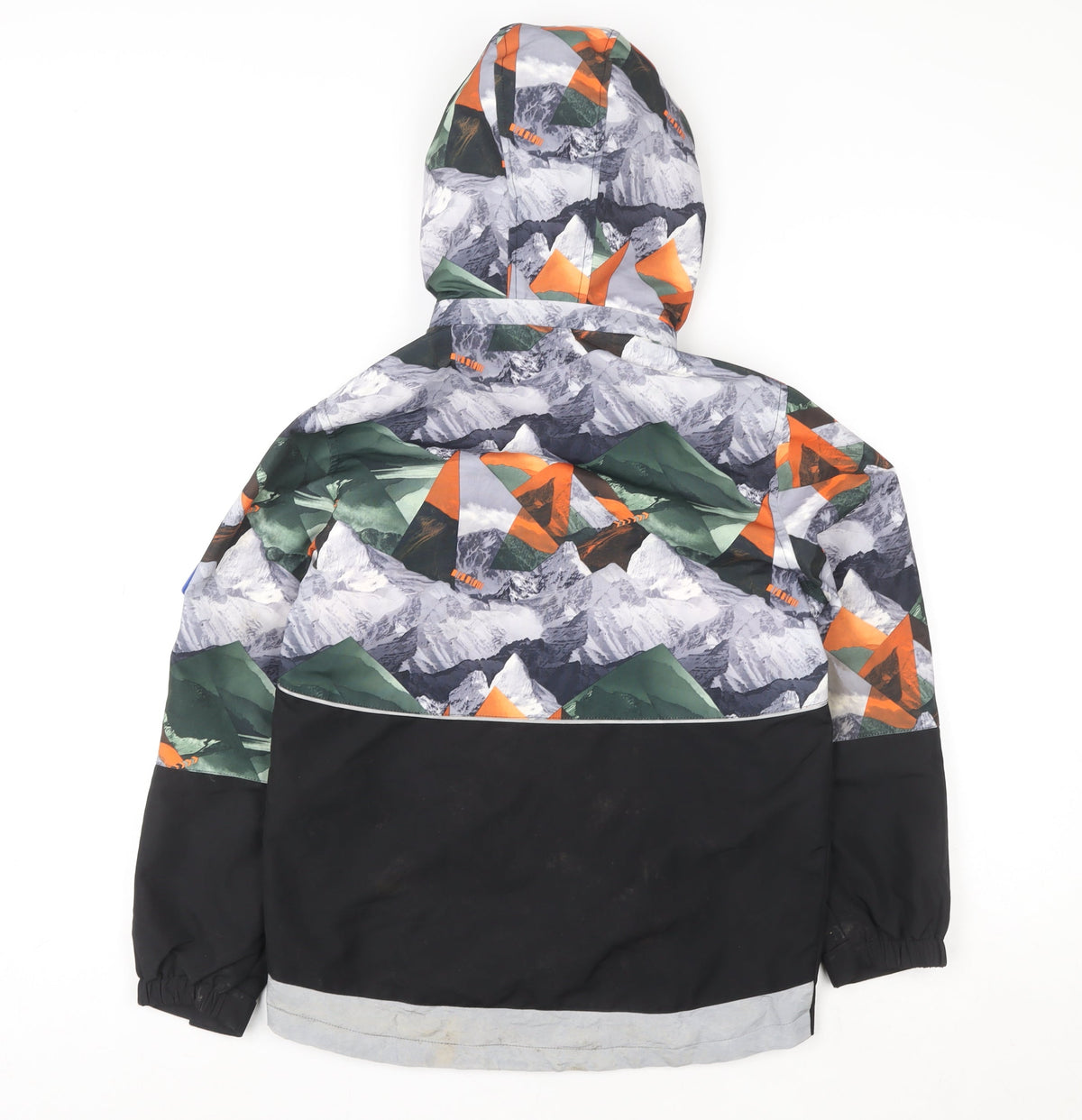 Rocco Boys Multicoloured 11-12 Years Hooded Waterproof Puffer Jacket