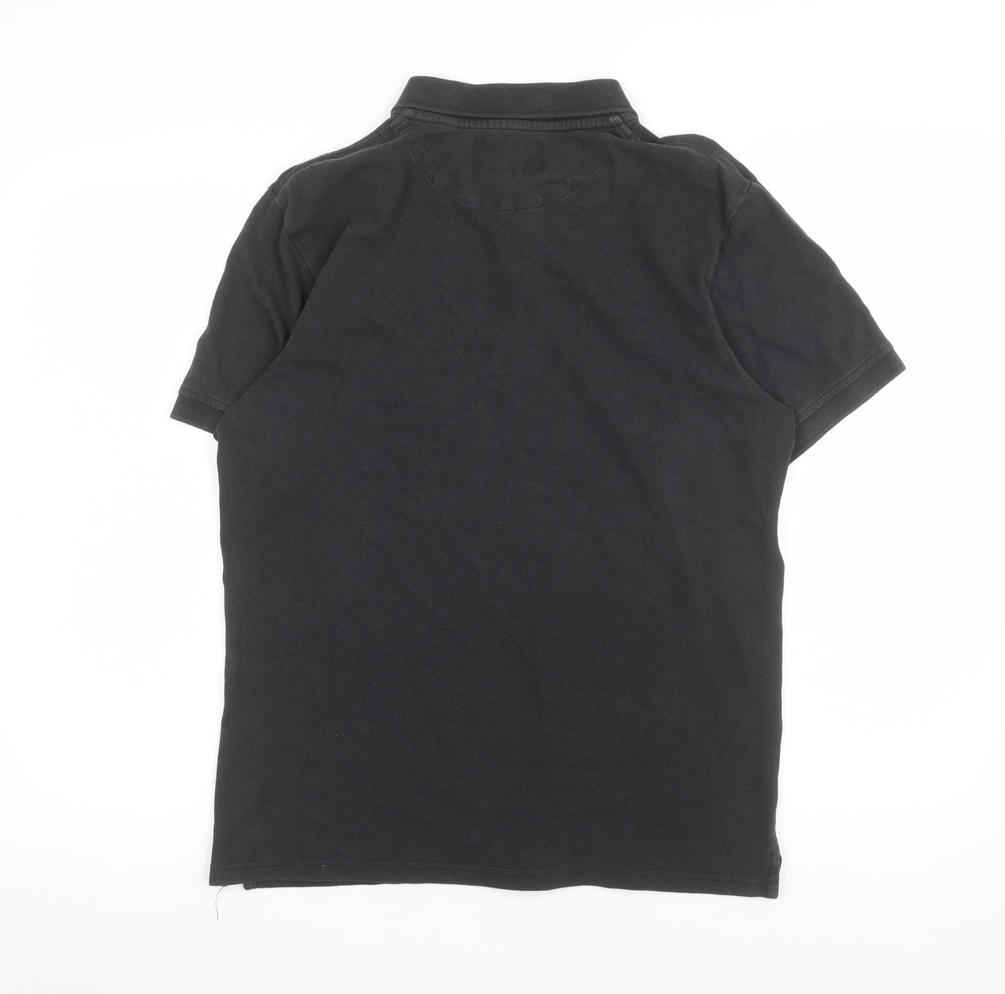 Lyle & Scott Men's Black Cotton Polo Shirt M Casual Style