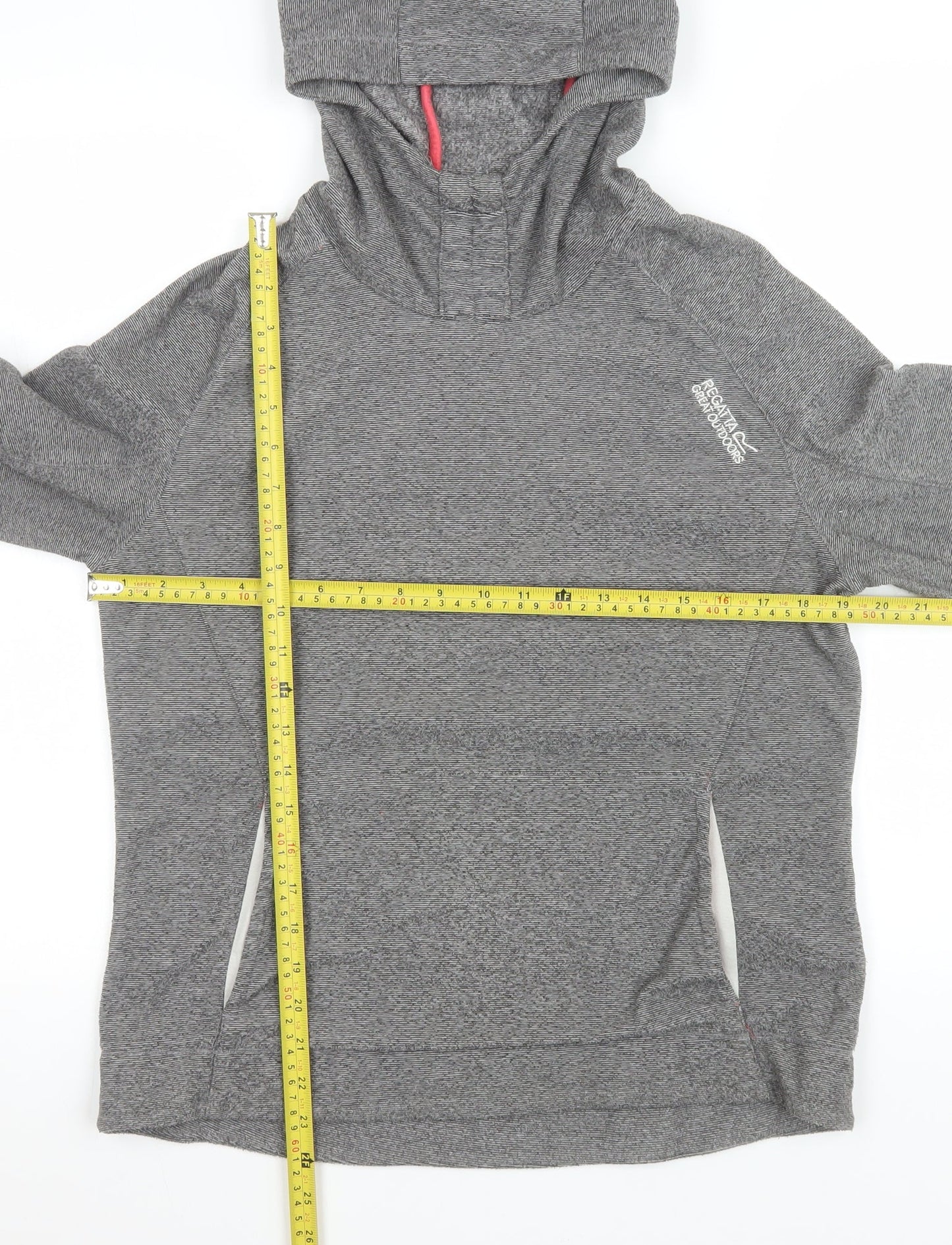 Regatta Women Grey UK 12 Pullover Hoodie Polyester Outdoors Activewear