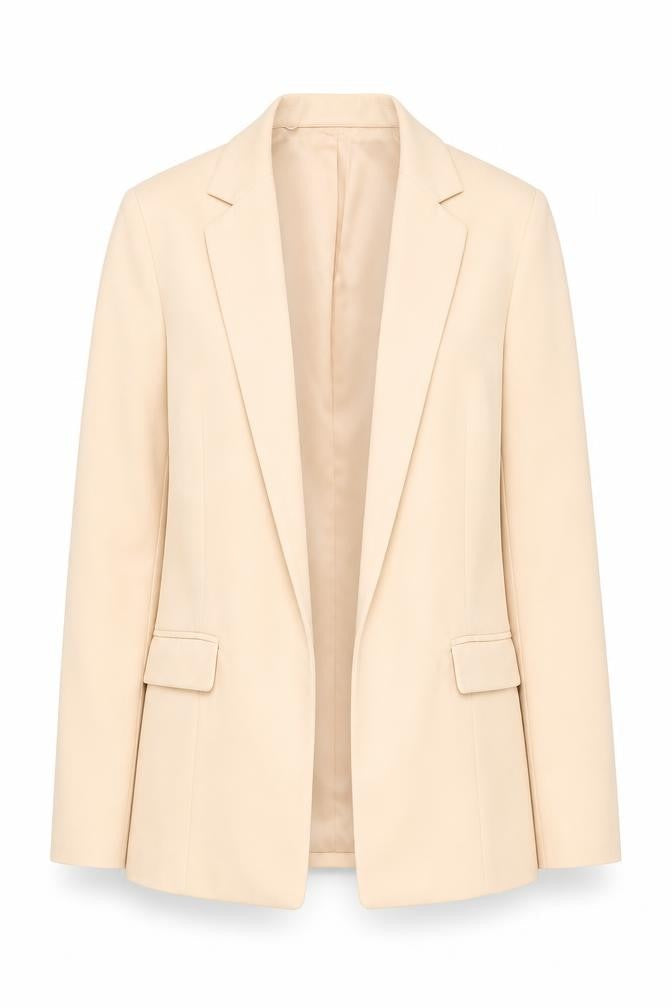 Miss Selfridge Women’s Beige Blazer UK 6 Regular Single-Breasted