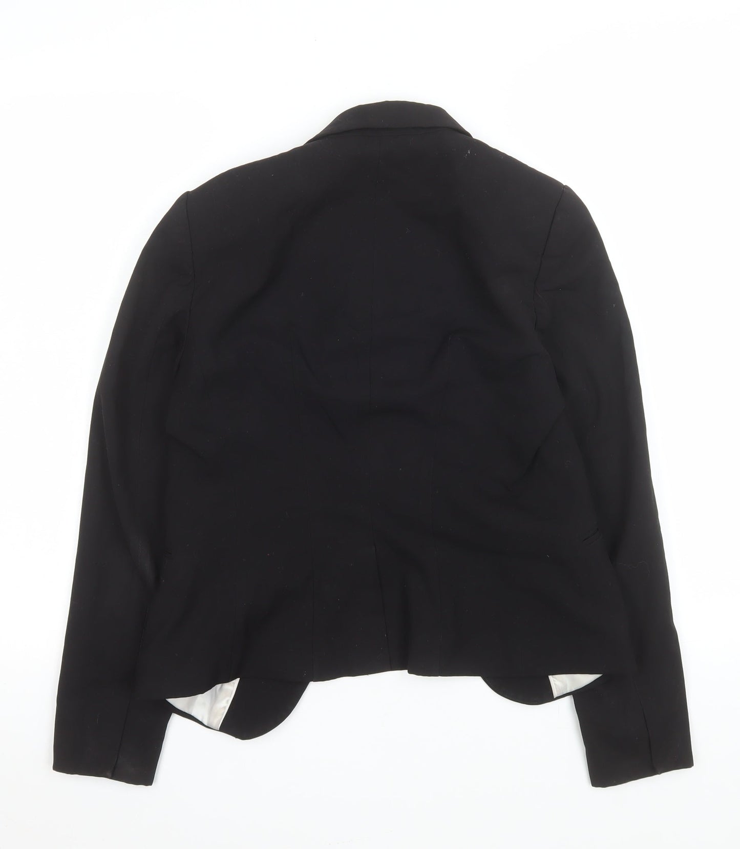 H&M Women’s Black Tailored Blazer Size 8 Regular Fit One Button