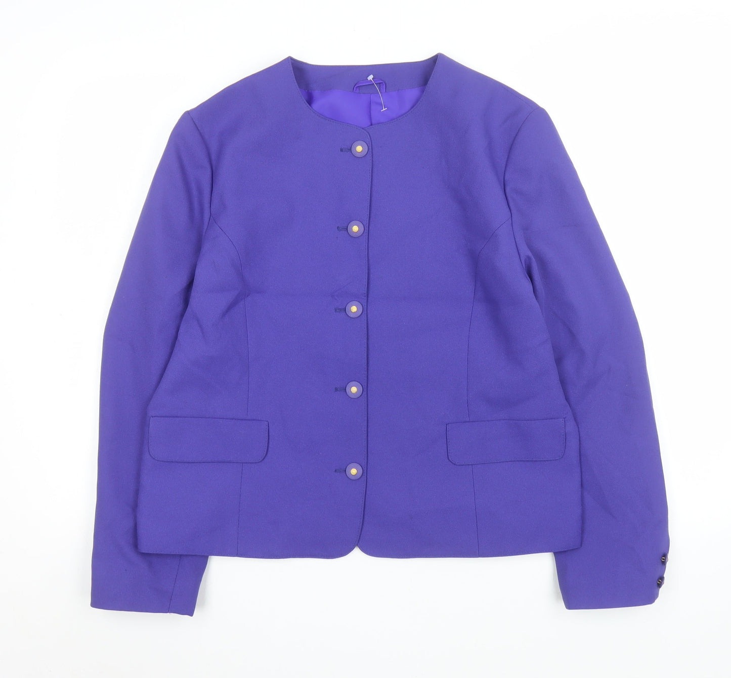 Debenhams Classics Purple Women's Size 14 Blazer Jacket Lined