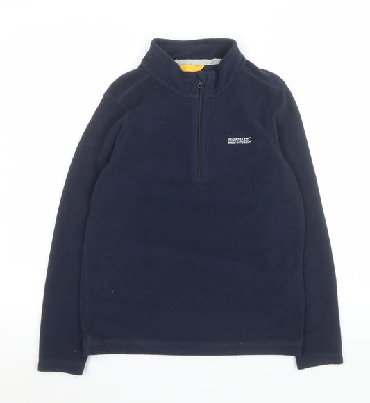Regatta Great Outdoors Navy 1/4 Zip Fleece Sweatshirt Teens 13Y 158