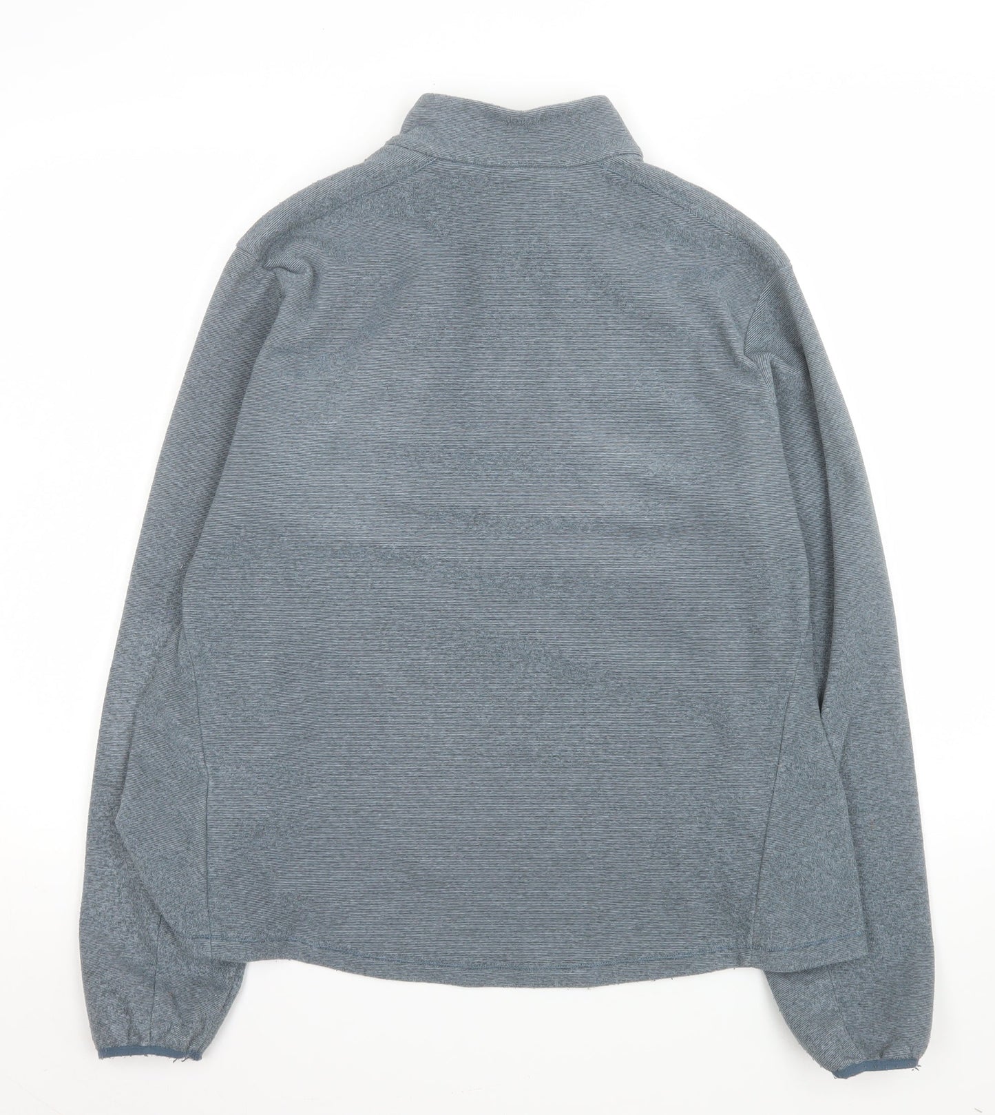 Decathlon Men Grey XL Fleece 1/2 Zip Pullover Sweatshirt