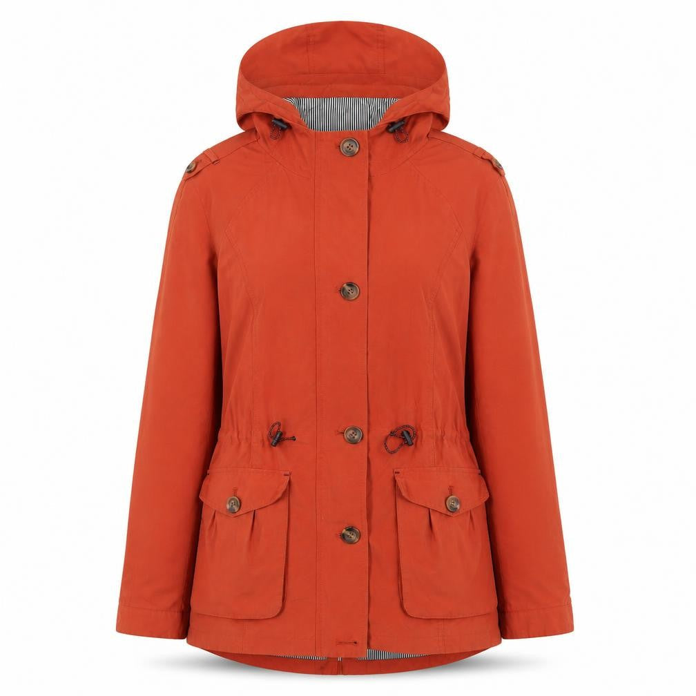 Marks & Spencer Women’s Orange Hooded Parka Jacket Size 10