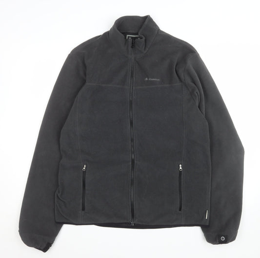 Quechua Men's Black 2XL Fleece Full Zip Jacket Outdoor Hiking