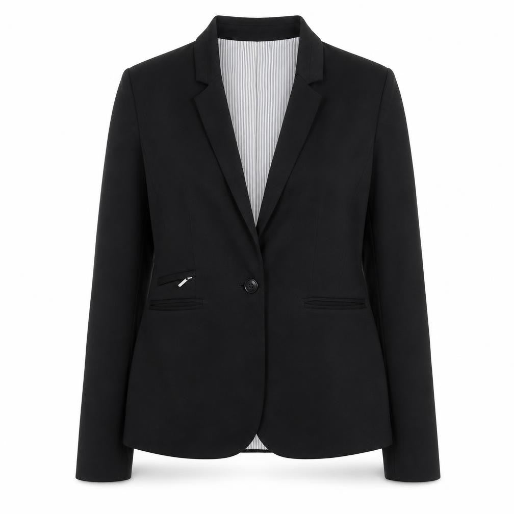 Debenhams The Collection Petite Black Single-Breasted Blazer Size 10