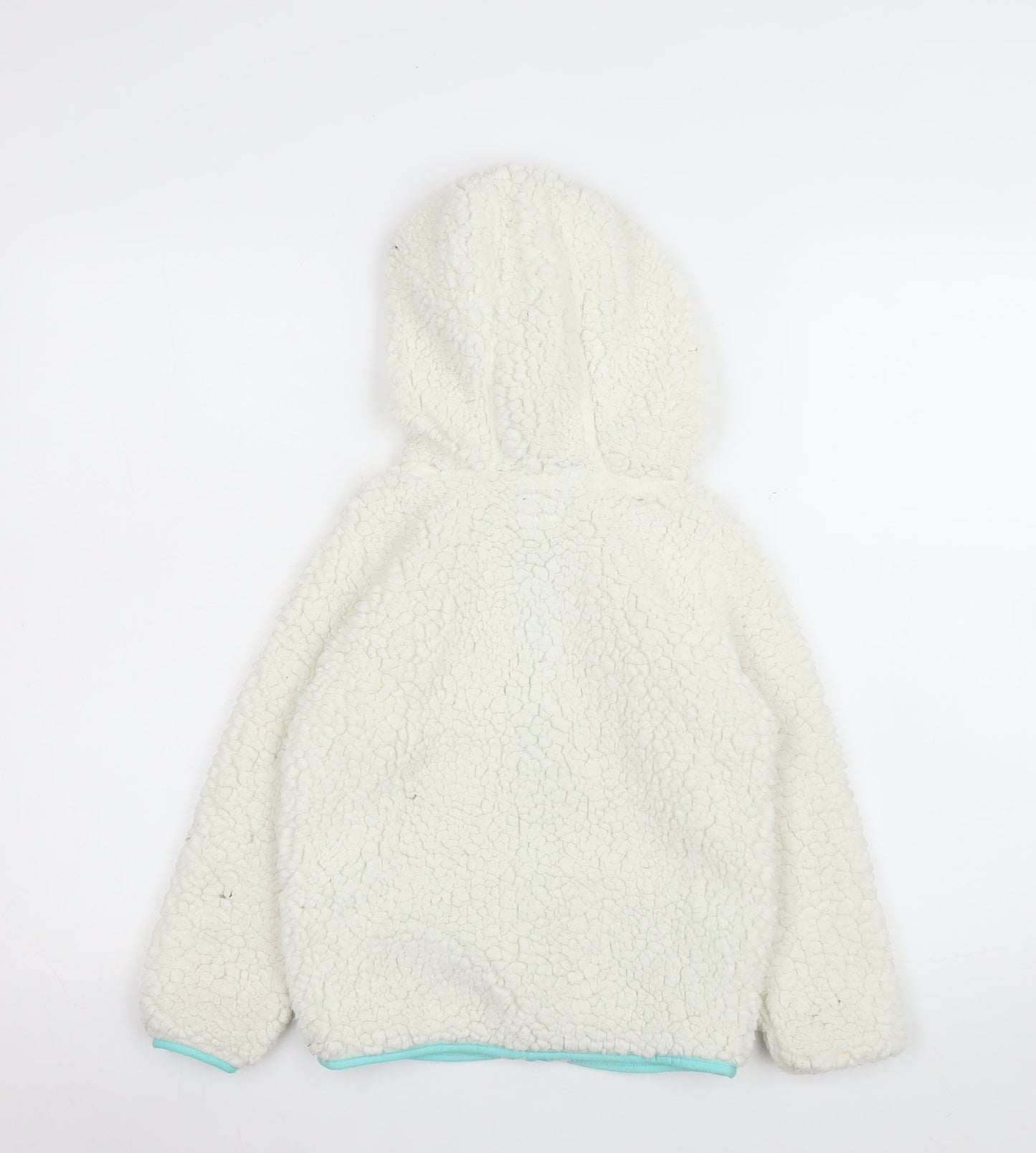 Crane Girls Ivory Hooded Fleece Full Zip Jacket 7-8 Years