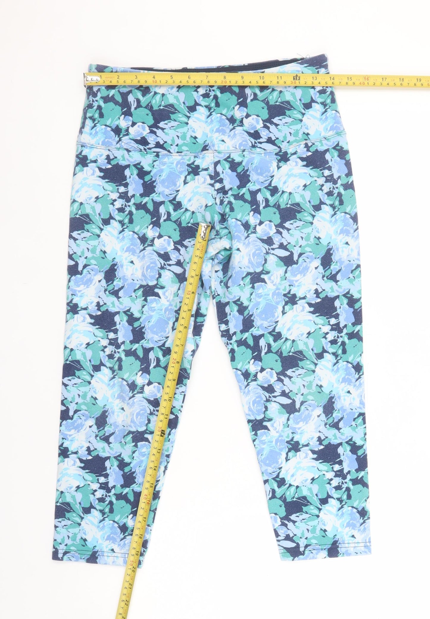 Suavé Womens Multicoloured Floral Capri Leggings Small