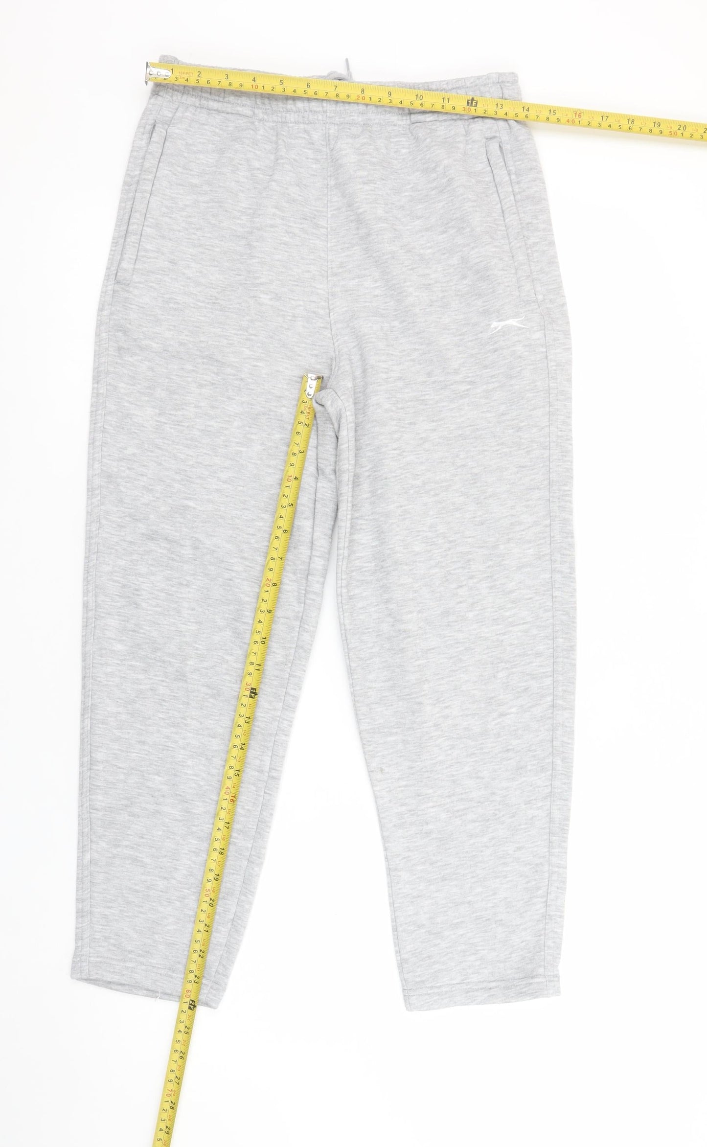 Slazenger Boys Grey Jogger Trousers 11-12 Years Elastic Waist Pockets