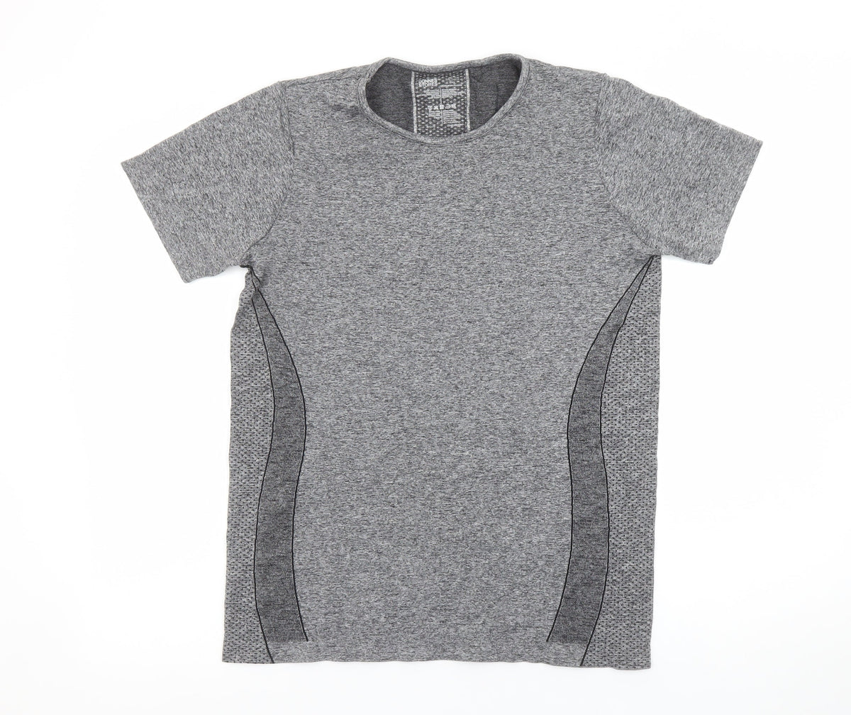 Dunnes Womens Grey Short Sleeve Active T-Shirt Size L