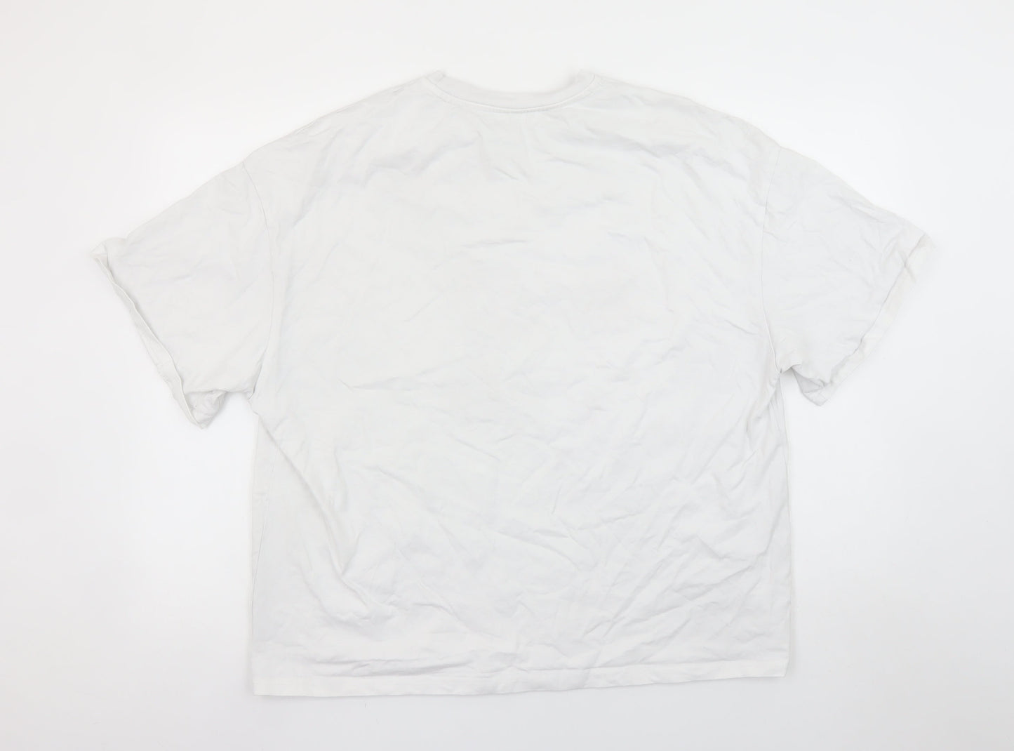 Missguided Women's White 'Future Mrs' Cotton T-Shirt Size L