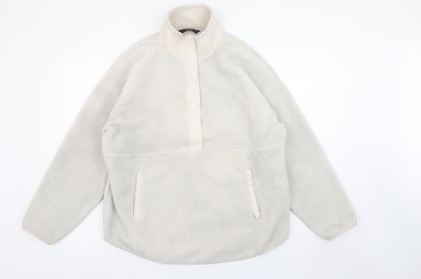 Dunnes Stores Women's Cream Fleece Pullover Sweatshirt Medium