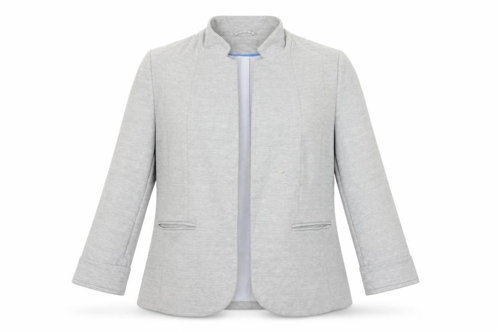 Wallis Women’s Grey Shawl Collar Blazer Jacket Size 16