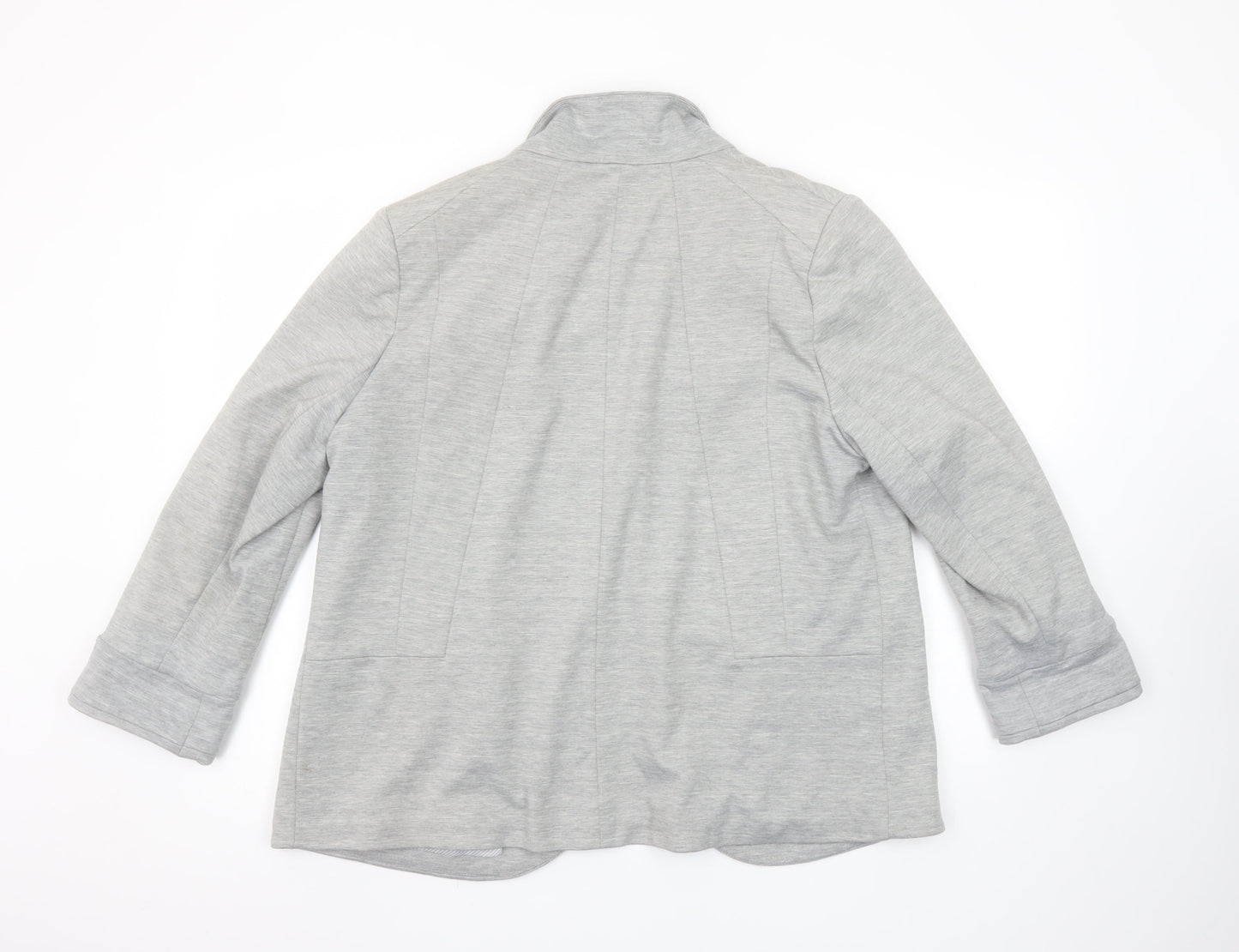 Wallis Women’s Grey Shawl Collar Blazer Jacket Size 16