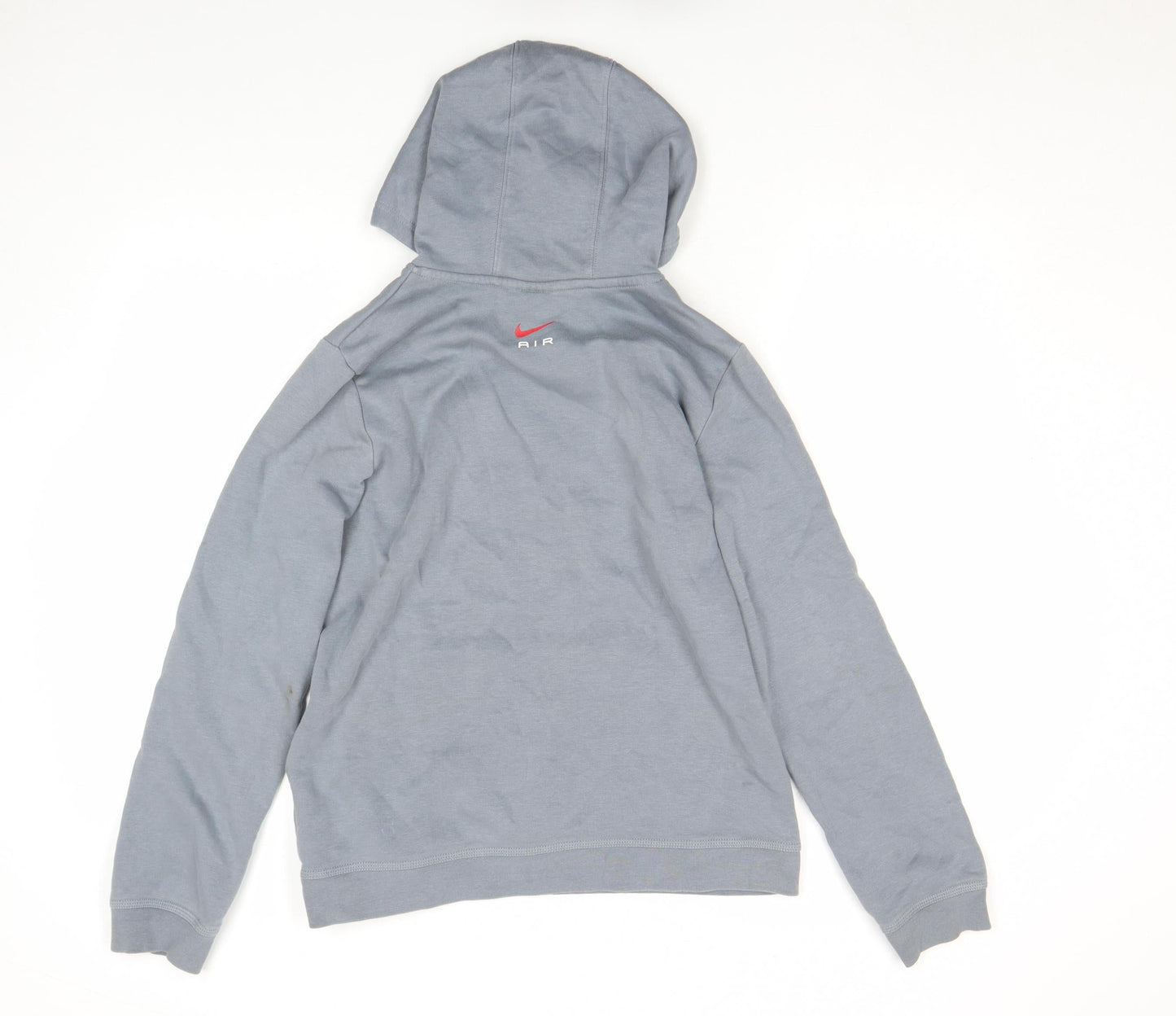 Nike Boys Grey Air Logo Pullover Hoodie XL 158-170cm Long Sleeve Fleece