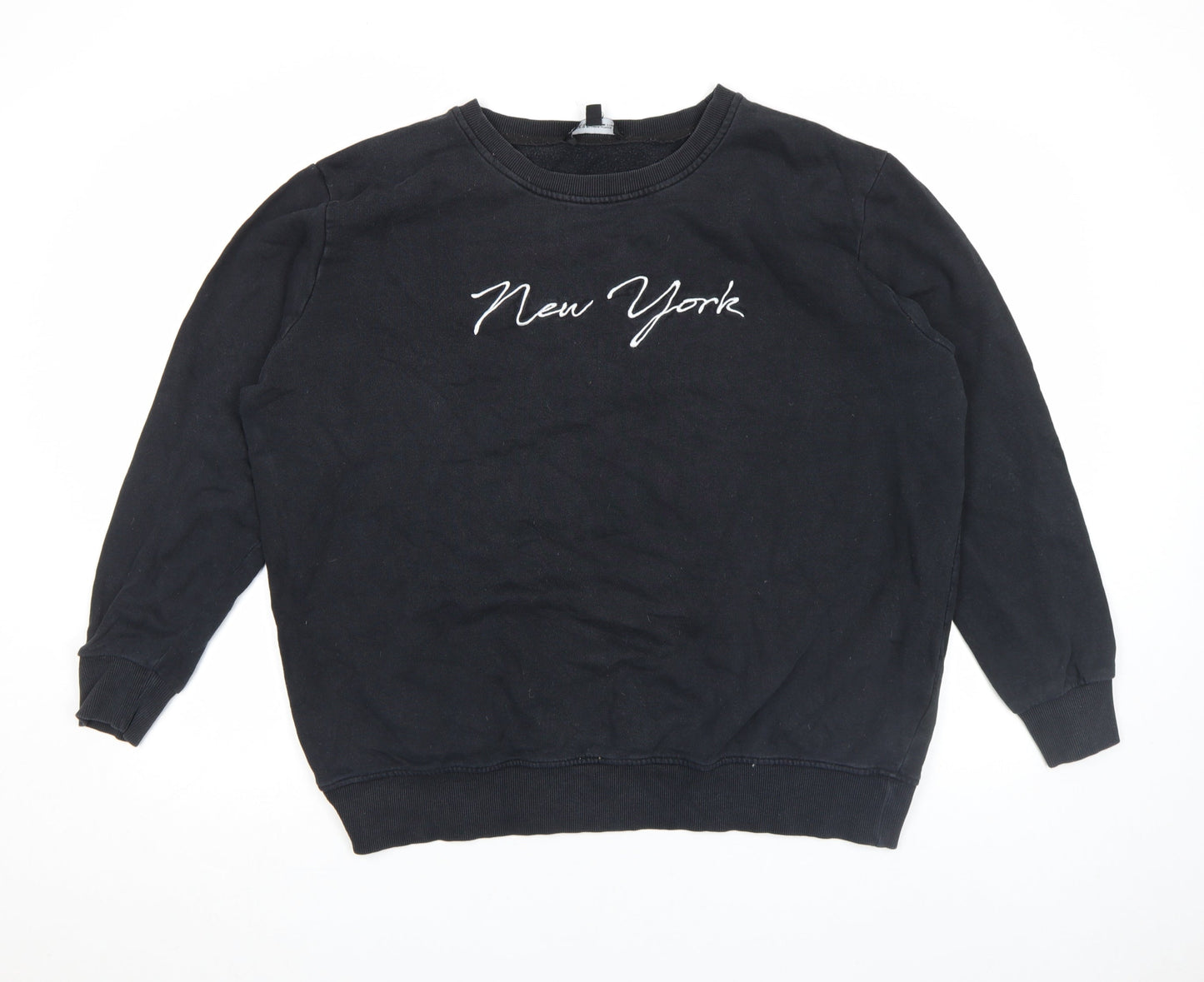 Capsule Unisex Black New York Graphic Pullover Sweatshirt M
