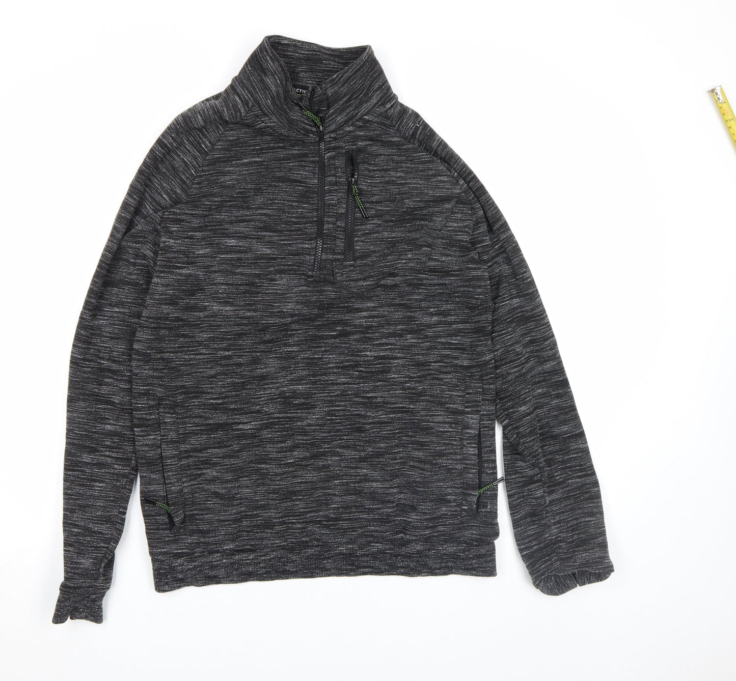 Next Men's Grey 1/4 Zip Pullover Sweatshirt Size M