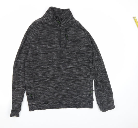 Next Men's Grey 1/4 Zip Pullover Sweatshirt Size M