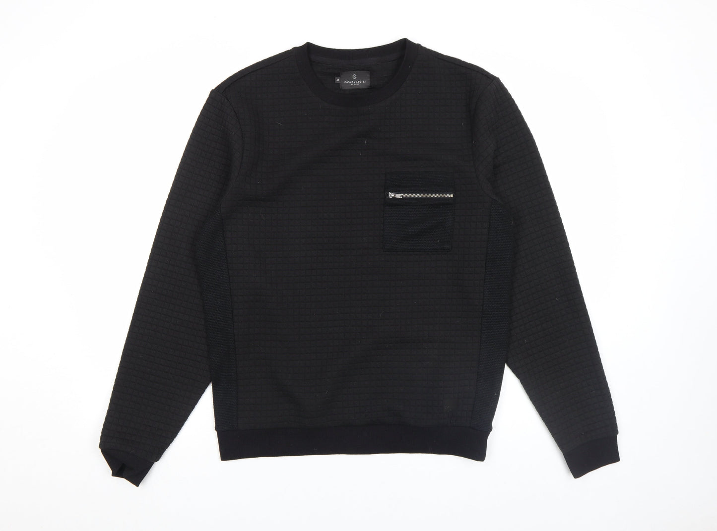 Casual Friday by Blend Men's Black Crew Neck Sweatshirt M Regular Fit