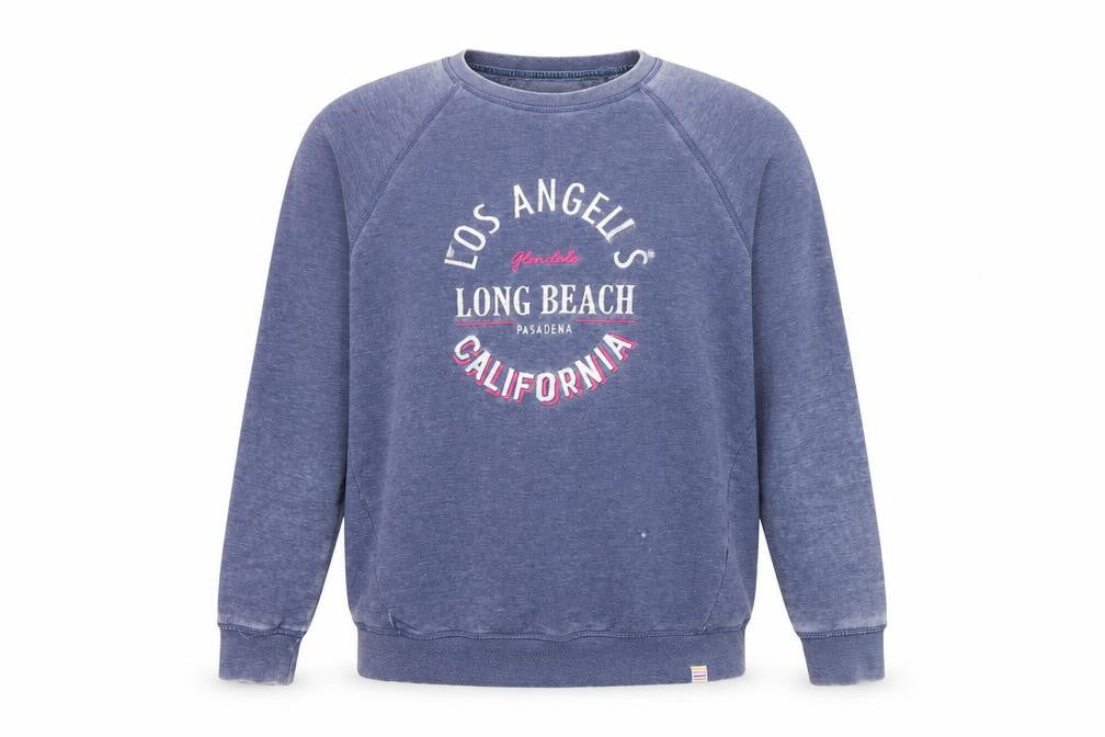Next Men Blue Los Angeles California Graphic Sweatshirt L