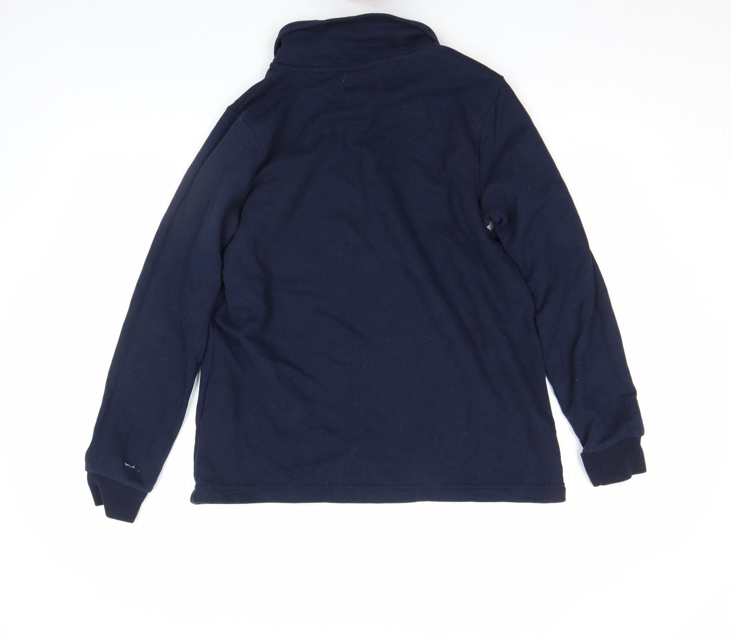 Lands' End Women's Navy 1/2 Zip Serious Sweats Sweatshirt Size M