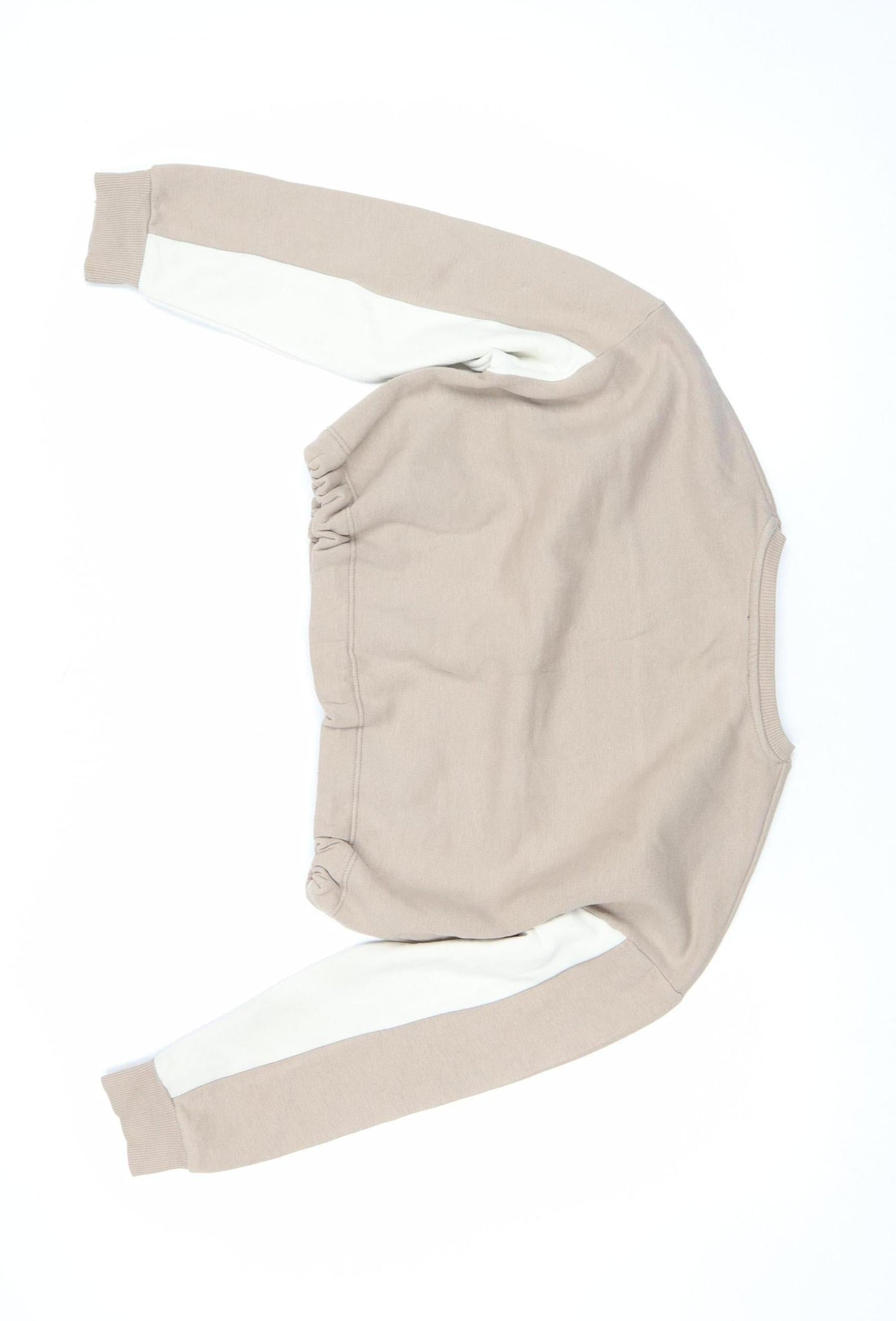 New Look Girls Beige Colourblock J’adore Pullover Sweatshirt Age 12-13 Years