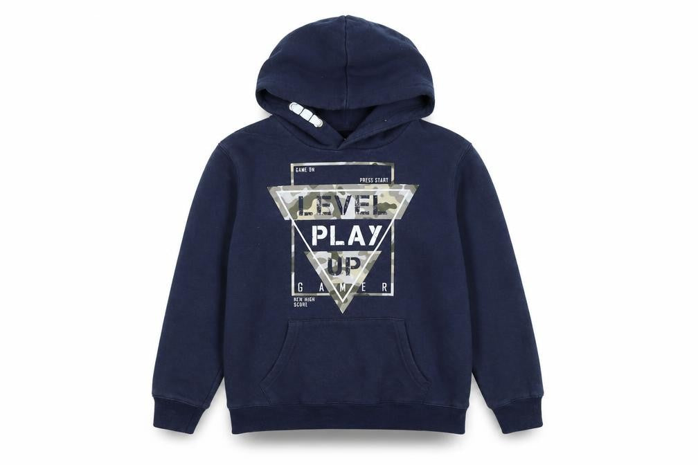 Dynamic Boys Blue Gamer Graphic Pullover Hoodie 4 Years