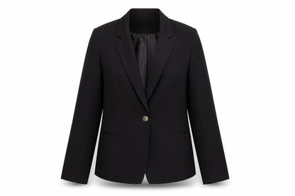 Select Women's Black Size 10 Single-Breasted Blazer Jacket